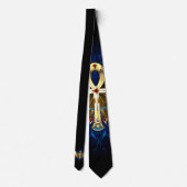 Cravate Ankh or avec ailes (Dos)