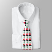Cravate Ankh rouge, noir et vert (Attaché)