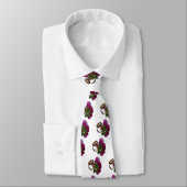 Cravate Anneaux de mariage et fleurs (Attaché)