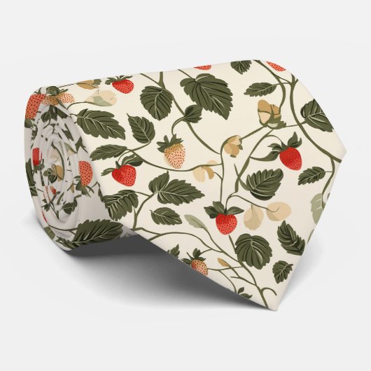 Cravate Anneberge de fraise (Roulé)