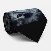 Cravate Année chinoise du serpent d'eau Serpent noir (Roulé)