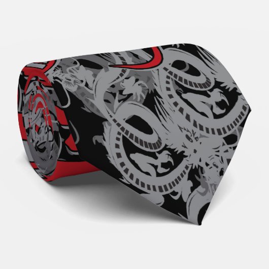 Cravate Année du dragon (Roulé)