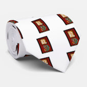 Cravate Année du rectangle du Dragon (Roulé)