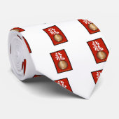 Cravate Année du rectangle du Dragon (Roulé)