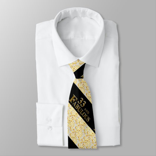Cravate Anniversaire 33 ans (Attaché)