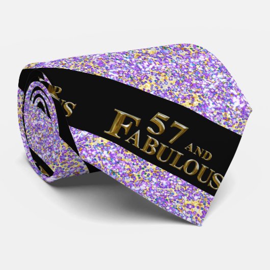 Cravate Anniversaire 57 ans (Roulé)