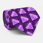 Cravate Anniversaire du Mariage Améthyste 6 ans pierres vi (Roulé)