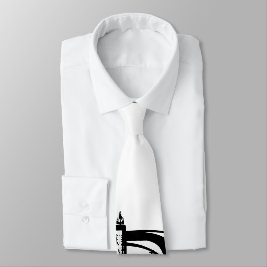 Cravate ANNONCE Paris Noir (Attaché)