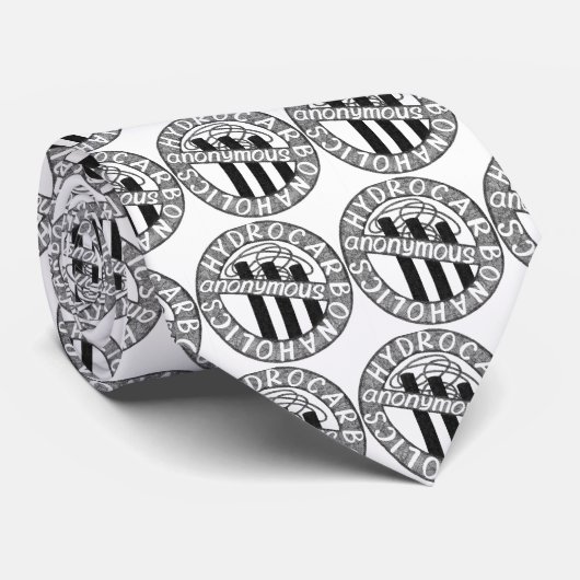 Cravate anonyme de Hydrocarbonaholics (Roulé)