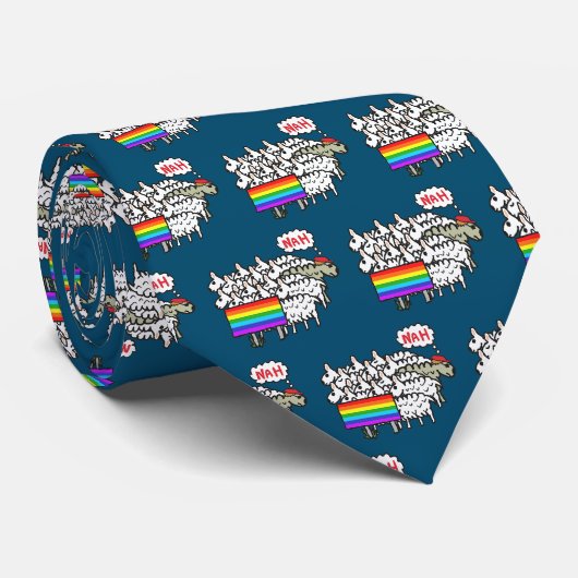 Cravate Anti Rainbow Sheep (Roulé)