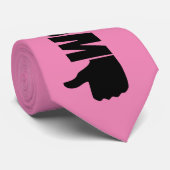 Cravate Anti-Trump / Baisse les pouces, (Roulé)