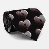 Cravate anti-Valentines Coeur cassé (Roulé)