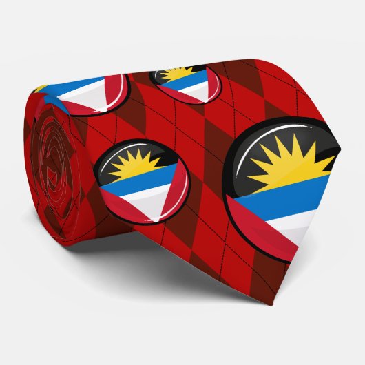 Cravate Antigua-et-Barbuda (Roulé)