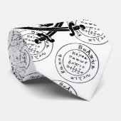 CRAVATE ANTIQUE TALISMAN / PIRATES CARTE DU TRÉSOR (Roulé)