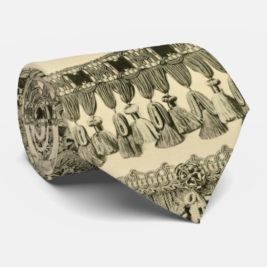 Cravate Antique tassel et lace tribal (Roulé)