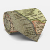 Cravate Antique vieille carte inspirée (Roulé)