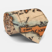 Cravate Antique vieille carte inspirée (2) (Roulé)
