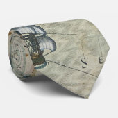 Cravate Antique vieille carte inspirée (7) (Roulé)
