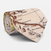 Cravate Antique vieille carte inspirée (9) (Roulé)