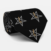 Cravate Anton LaVey Sigil (cravate de conception 2) (Roulé)