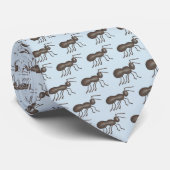 Cravate Ants Marquant Picnic Ant Black Blue Insect Imprime (Roulé)