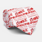 Cravate Apocalypse de zombi de Noël (Roulé)