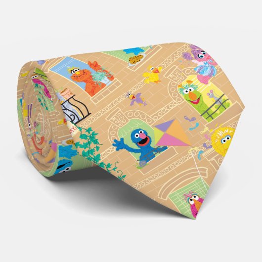 Cravate Appartement Sesame Street Motif Windows (Roulé)