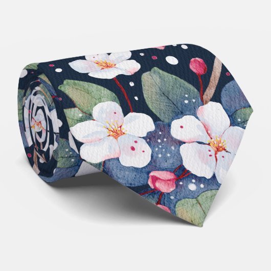 Cravate Apple Blossom (Tangaroa) (Roulé)