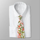 Cravate Apple Orchard Floral Garden Motif (Attaché)