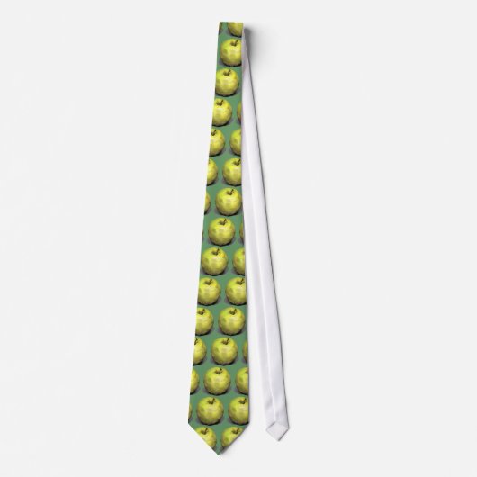 Cravate Apple vert attachent (Devant)