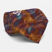 Cravate Appréciation de l'enseignant Merci bleu et or masc (Roulé)