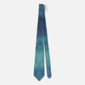 Cravate Aqua moderne et Abstrait pourpre (Devant)