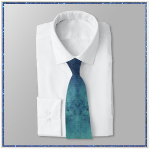 Cravate Aqua moderne et Abstrait pourpre