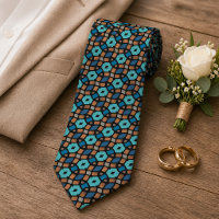 Aqua Turquoise Bleu sarcelle Marron Noir Art triba