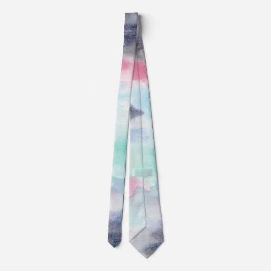 Cravate Aquarelle Abstraite (Dos)