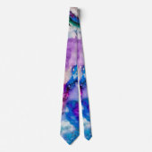 Cravate Aquarelle Abstraite (Devant)