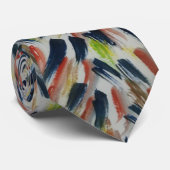 Cravate Aquarelle Abstraite (Roulé)