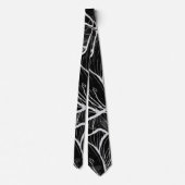 Cravate Aquarelle abstraite, chic et noire (Dos)