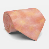 Cravate Aquarelle Abstraite orange jaune (Roulé)