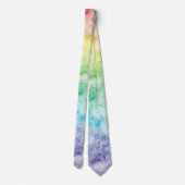Cravate Aquarelle arc-en-ciel (Dos)