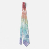 Cravate Aquarelle arc-en-ciel (Dos)