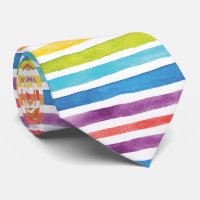 Aquarelle Arc-en-ciel rayures Bureau lumineux mode