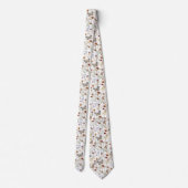 Cravate Aquarelle Boho Floral (Dos)