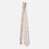 Cravate Aquarelle Boho motif floral (Dos)
