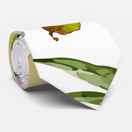 Cravate Aquarelle citrons 20 (Roulé)