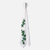 Cravate Aquarelle classique Vert Anglais Ivy (Devant)