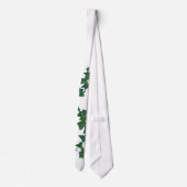 Cravate Aquarelle classique Vert Anglais Ivy (Dos)