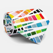 Cravate Aquarelle colorée Moderne Abstrait (Roulé)