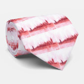 Cravate Aquarelle de New York NYC Motif manhattan (Roulé)