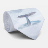 Cravate Aquarelle de queue de baleine (Roulé)